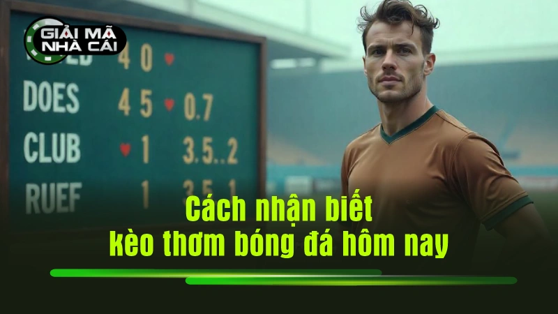 Cách nhận biết kèo thơm bóng đá hôm nay