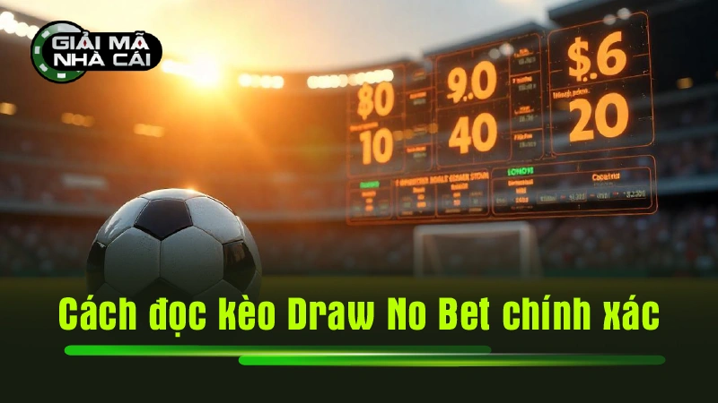 Cách đọc kèo Draw No Bet chính xác