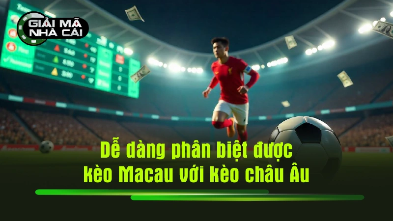 Người chơi dễ dàng phân biệt được kèo Macau với kèo châu Âu qua một số đặc điểm