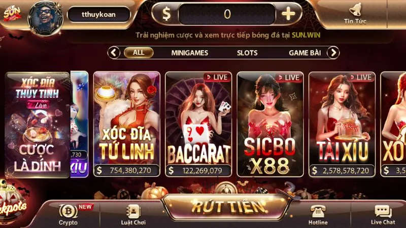 Thư viện game giải trí do Sunwin cung cấp