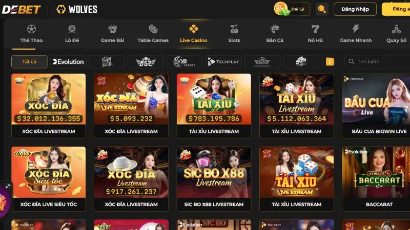 Thư viện giải trí đa dạng