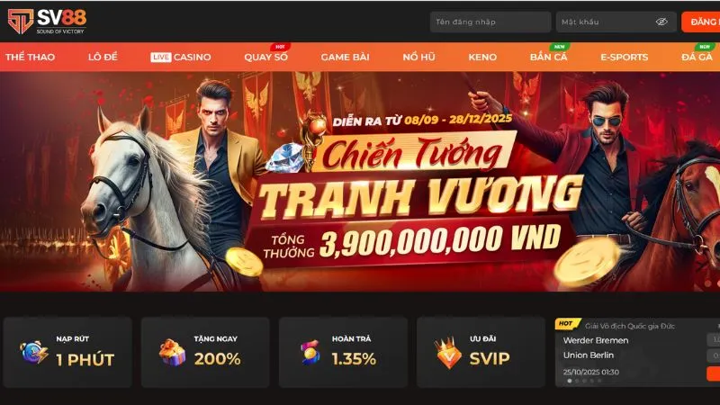 Tổng quan về nhà cái SV88