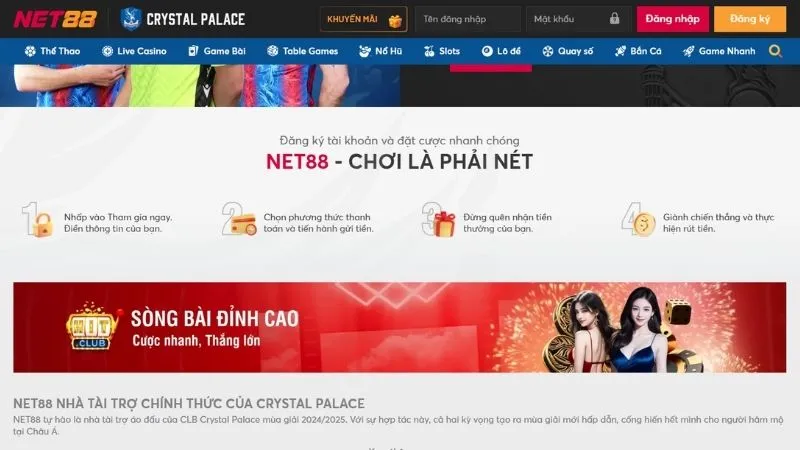 Chính sách miễn phí giao dịch nạp rút NET88