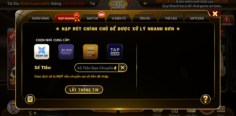 Luôn thực hiện đúng các bước chỉ dẫn từ hệ thống để giao dịch trơn tru