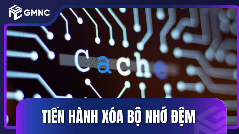 Tiến hành xóa bộ nhớ đệm thiết bị khi không vào được