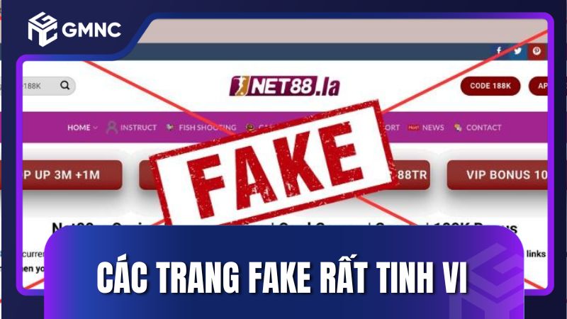Trang giả mạo NET88 ngày càng tinh vi