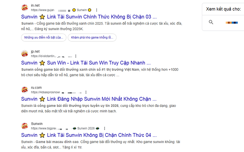 Hàng loạt website được tạo để điều hướng người chơi mới vào trang giả mạo