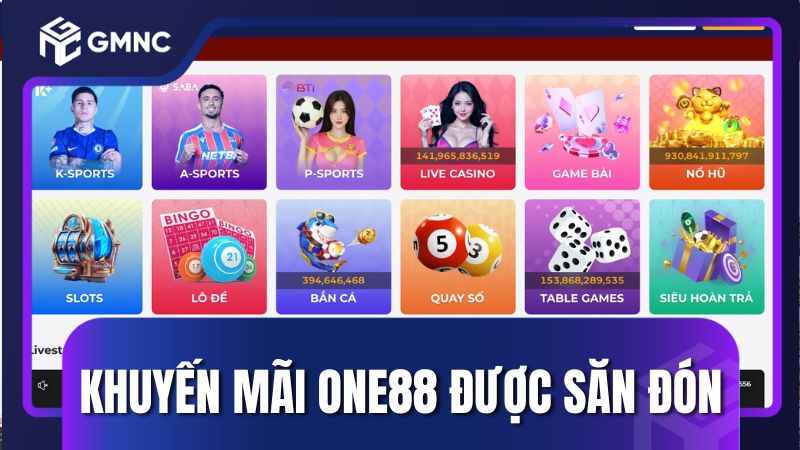 Rất nhiều khuyến mãi One88 được săn đón hiện nay