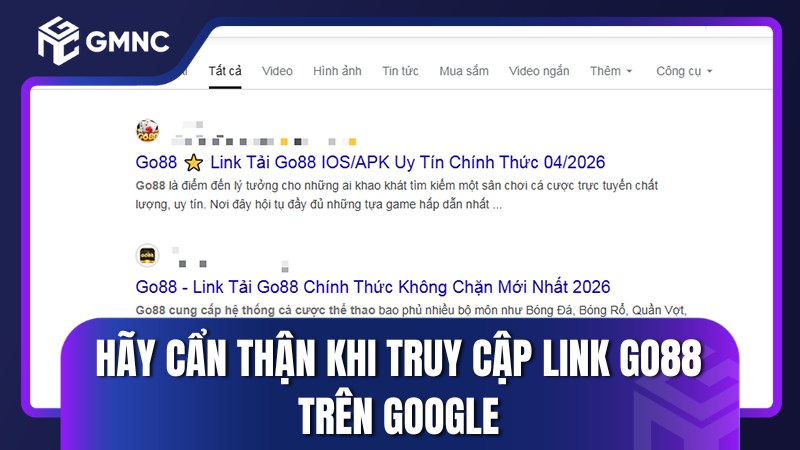 Danh sách các site và link GO88 giả mạo cần tránh