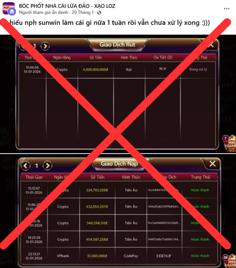 Không ai lại nạp liên tục nếu cho rằng cổng giao dịch có vấn đề