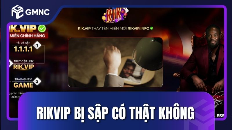 Sự thật Rikvip bị sập có thật không